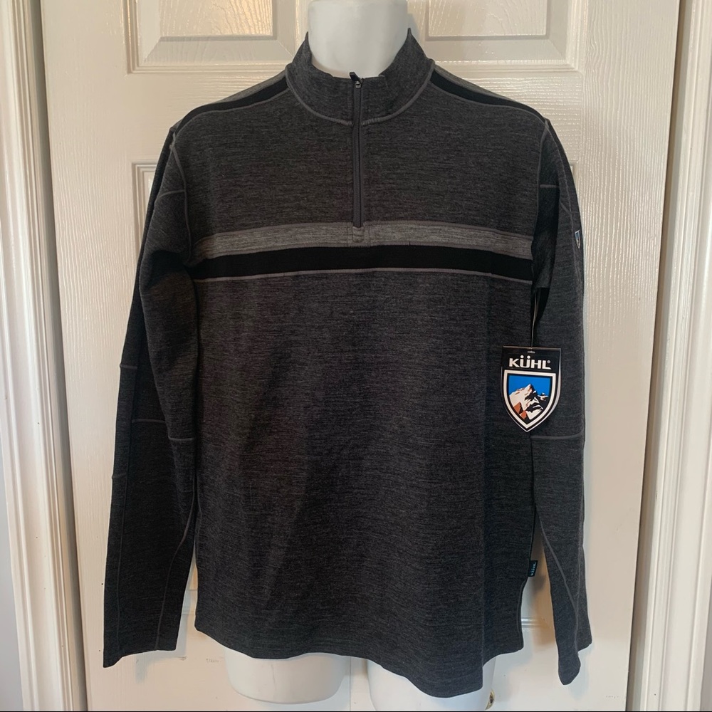 NWT Kühl Downhill Racr 100% merino wool 1/4 zip. Medium